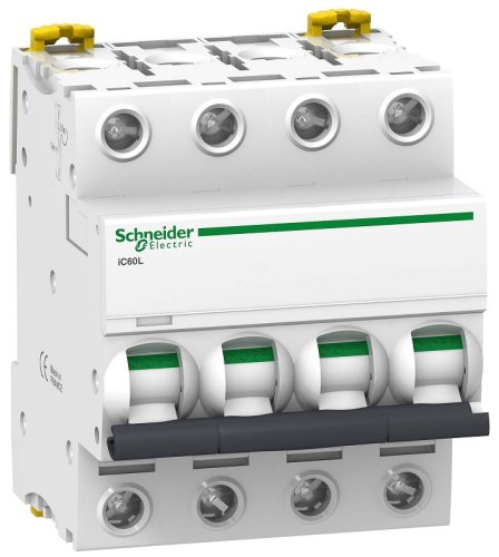 Выключатель автоматический Schneider Electric Acti9 iK60N 4п 10А C 6кА картинка